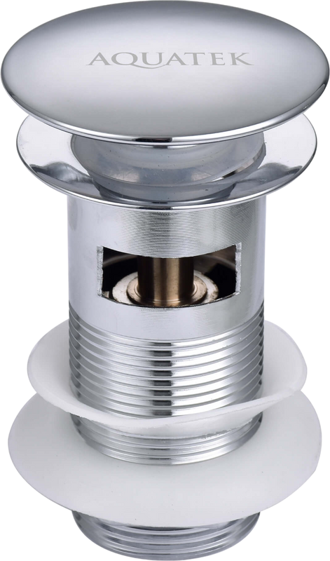 Донный клапан для раковины AQUATEK AQ6001CR с переливом, хром
