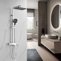 Душевая стойка Rose R1056 хром