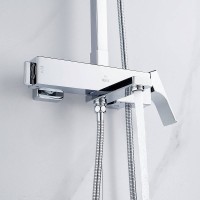 Душевая стойка Rose R1056 хром