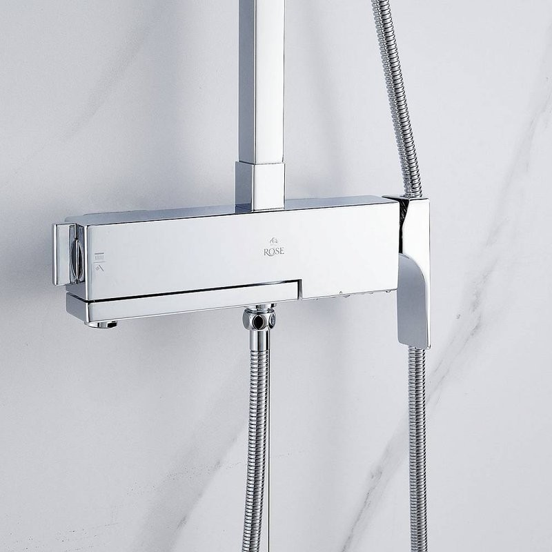 Душевая стойка Rose R1056 хром