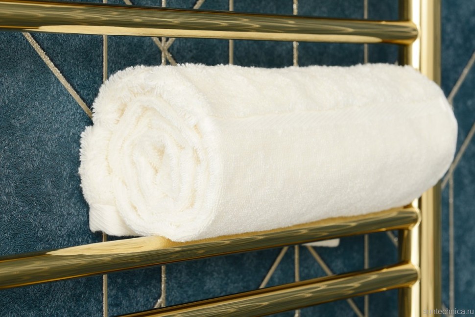 Полотенцесушитель электрический Сунержа Богема 3.1 020-6007-1050 110x55 см, подключение справа, шампань, лесенка, с полкой