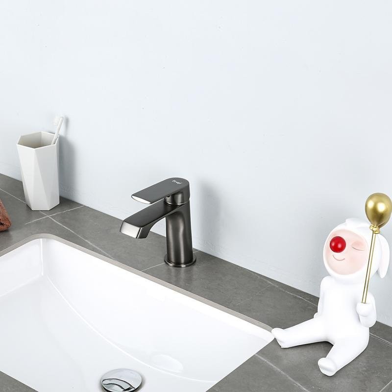 Смеситель для раковины Frap H71-9 F1071-9 оружейная сталь