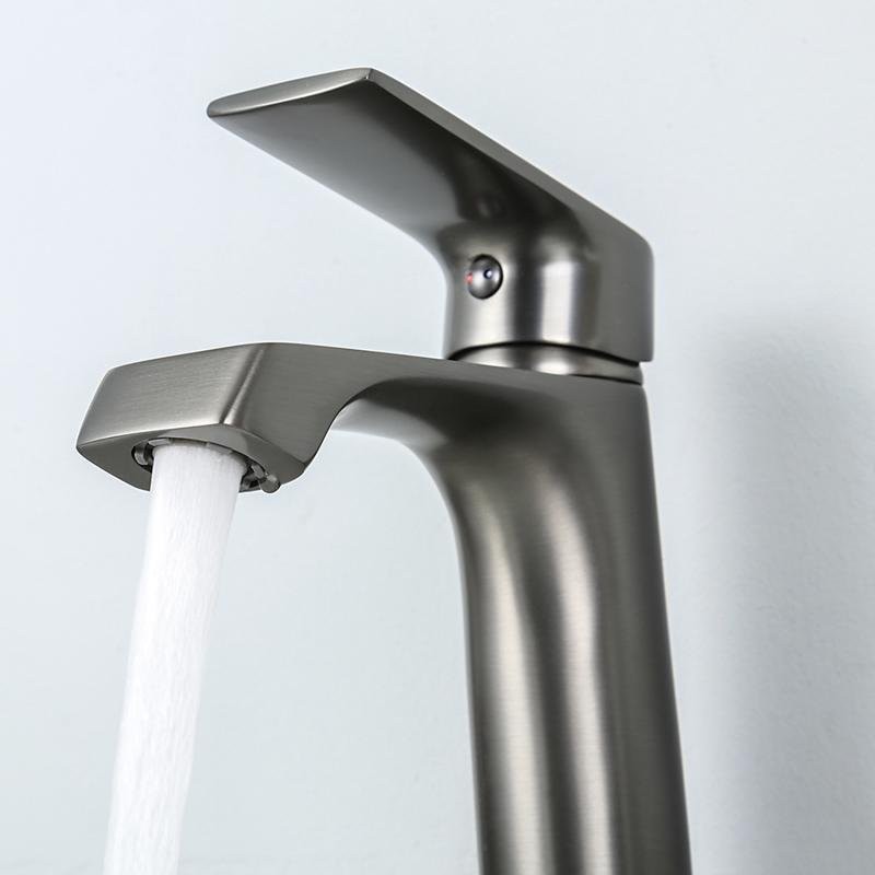 Смеситель для раковины Frap H71-9 F1071-9 оружейная сталь