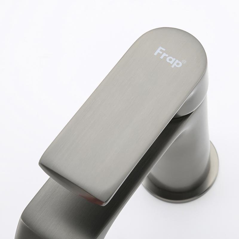 Смеситель для раковины Frap H71-9 F1071-9 оружейная сталь