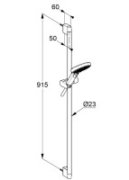 Душевой гарнитур Kludi DIVE X 6993005-00 хром