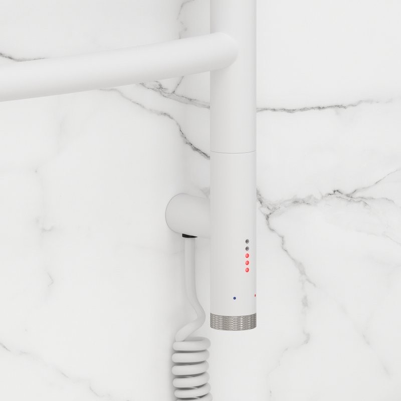 Полотенцесушитель электрический Сунержа Галант 3.1 30-6001-1240 130x45 см, подключение справа, матовый белый, лесенка