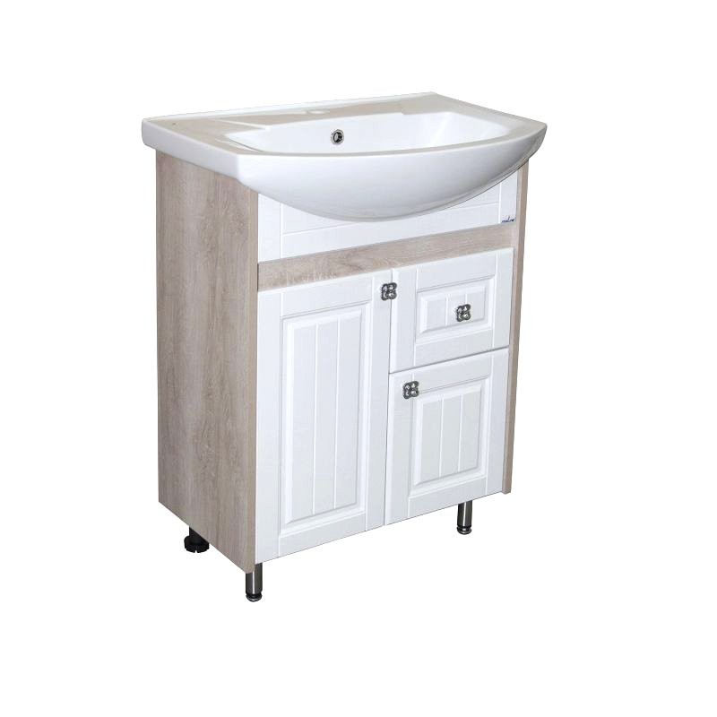 Тумба с раковиной Mixline Версаль 55 белое дерево