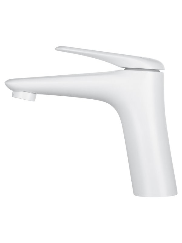 Смеситель для раковины Wonzon & Woghand WW-A41222-MW белый матовый