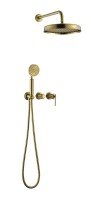 Душевой комплект Boheme Eterna 174-MG С ВНУТРЕННЕЙ ЧАСТЬЮ, matt gold