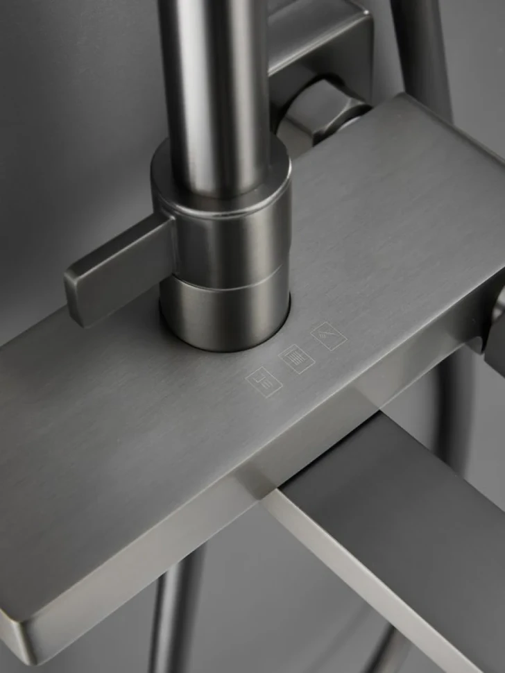 Душевая стойка Haiba HB24732-3 оружейная сталь