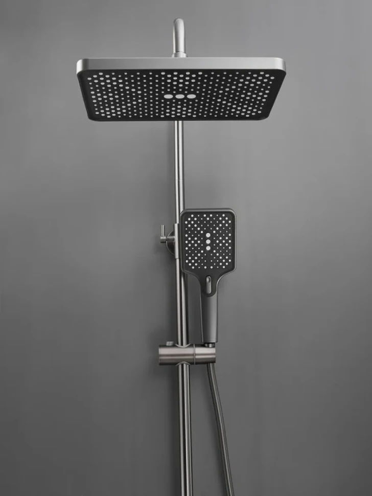 Душевая стойка Haiba HB24732-3 оружейная сталь