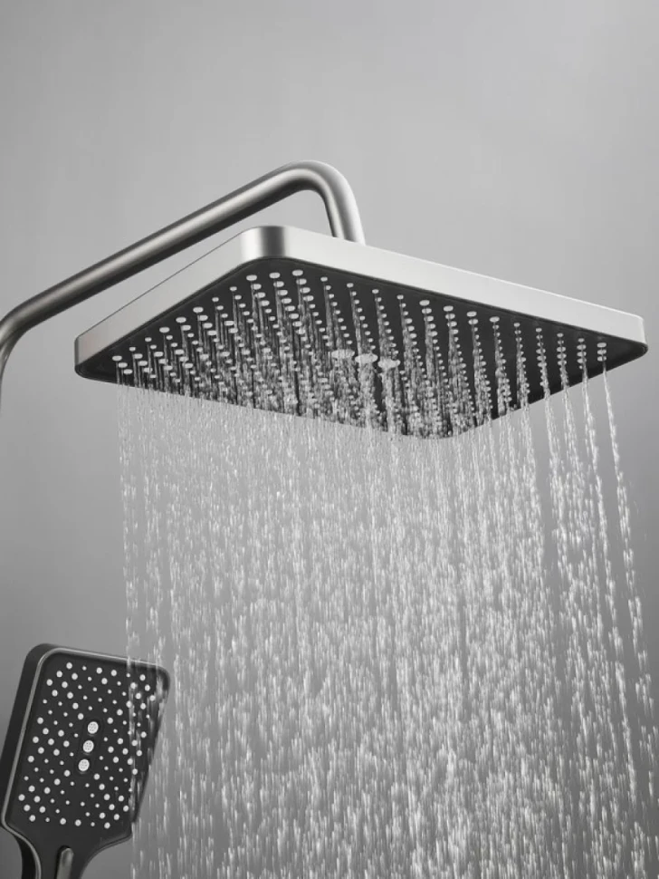Душевая стойка Haiba HB24732-3 оружейная сталь