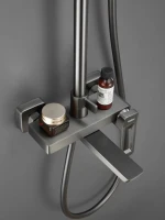 Душевая стойка Haiba HB24732-3 оружейная сталь Душевая стойка Haiba HB24732-3 оружейная сталь