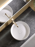 Тумба с раковиной Sancos Snob R 80 см, bianco, столешница черный мрамор, раковина CN5001