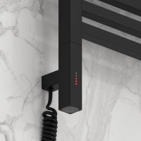 Полотенцесушитель электрический Сунержа Модус 3.1 31-5900-1030 110x35 см, подключение слева, матовый черный, лесенка