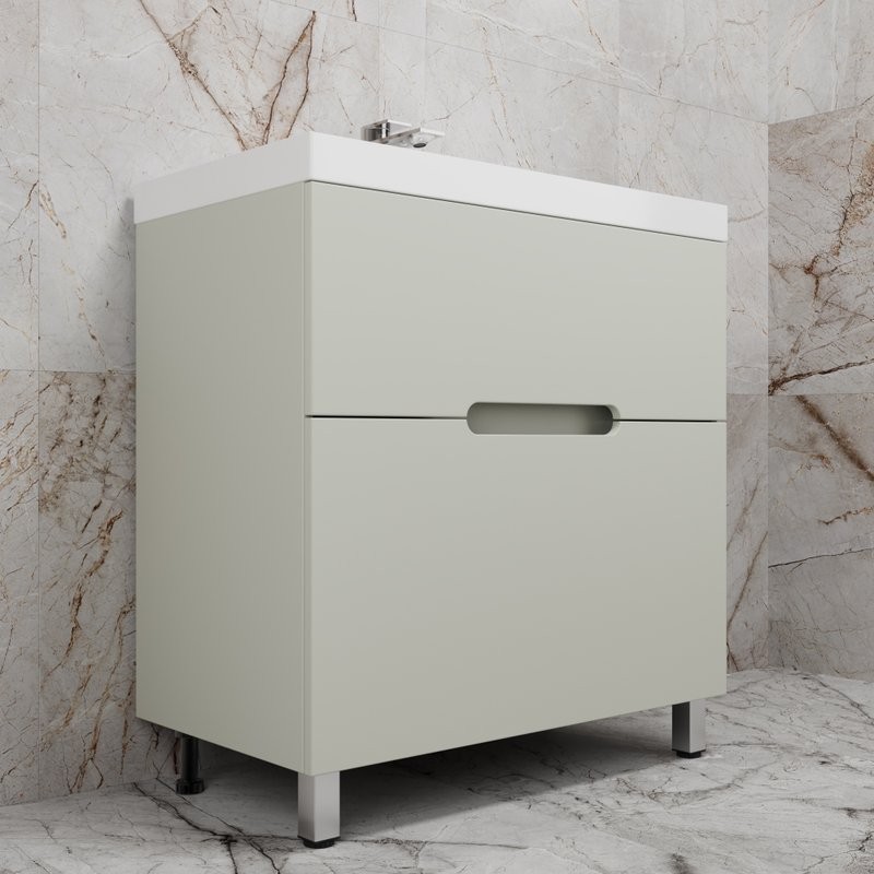 Тумба под раковину без столешницы Style Line Матис 80 напольная, олива