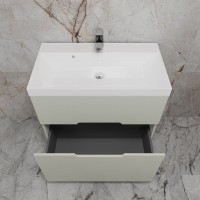 Тумба под раковину без столешницы Style Line Матис 80 напольная, олива