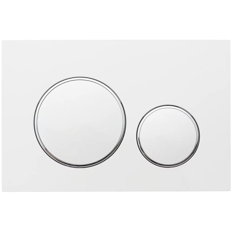 Кнопка смыва для унитаза Veconi Flush V10 FLV10-WC пластик, цвет матовый белый