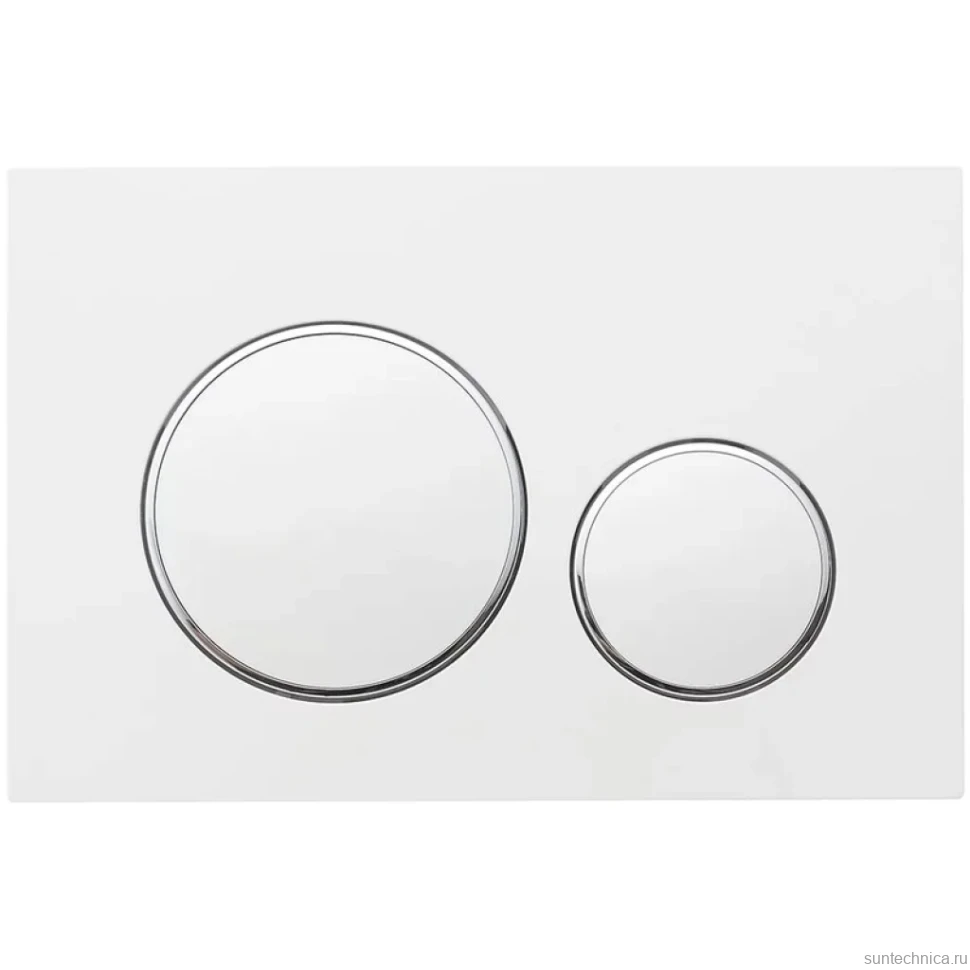 Кнопка смыва для унитаза Veconi Flush V10 FLV10-WC пластик, цвет матовый белый