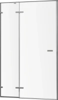 Душевая дверь в нишу RGW Stilvoll SV-004-Gr 1400х2000 профиль серый, стекло прозрачное