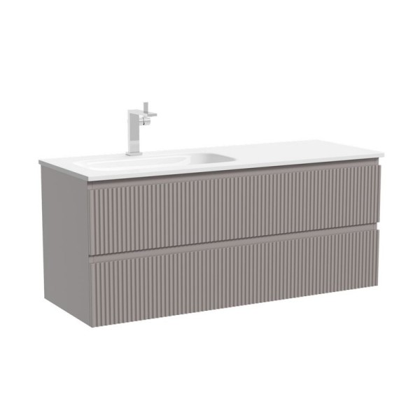 Тумба для ванной подвесная Sancos Snob R левая 1195х445х500, SNR120LSM