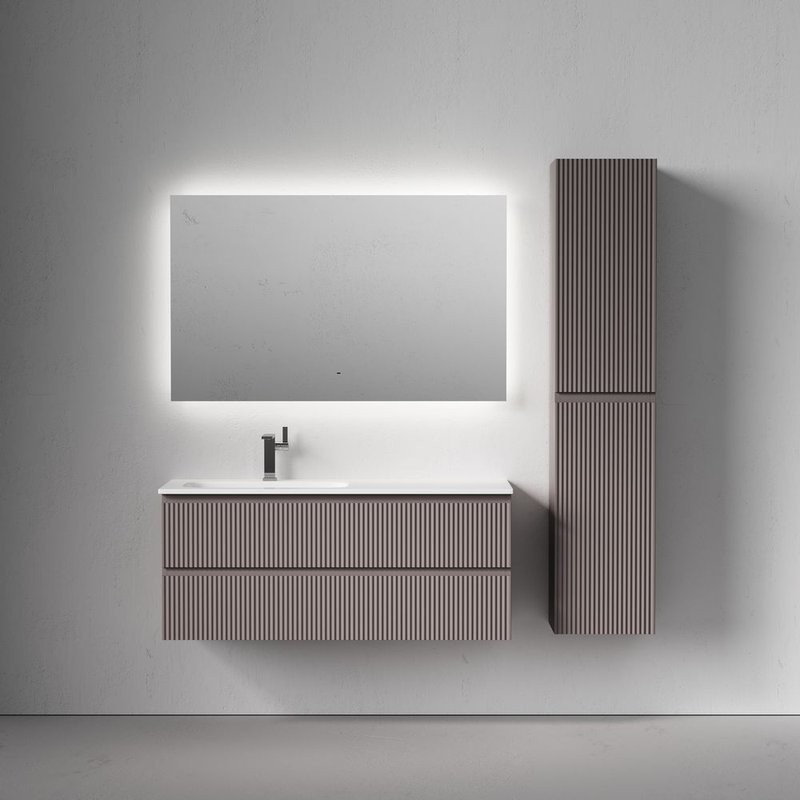 Тумба для ванной подвесная Sancos Snob R левая 1195х445х500, SNR120LSM