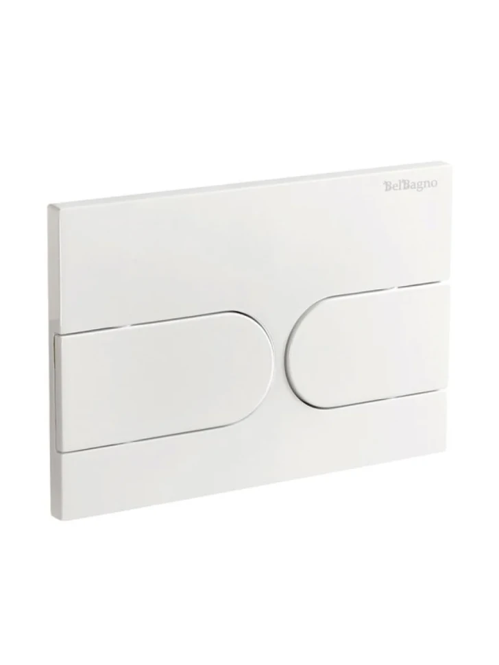 Кнопка смыва для унитаза BelBagno BB-11-BL пластик, цвет белый глянец