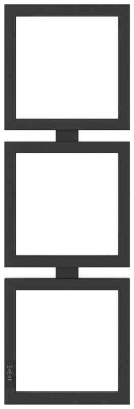 Полотенцесушитель электрический Сунержа Этюд E 15-0844-1030 105x35 см, подключение слева, темный титан муар