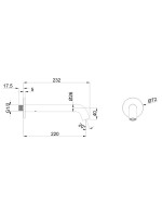 Излив WHITECROSS Y1202CR хром