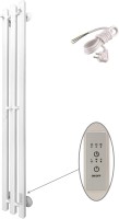 Полотенцесушитель электрический Маргроид Inaro профильный 120х12 R, с крючками, белый матовый