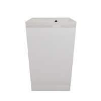 Тумба с раковиной Style Line Моно 50 напольная, белый софт, раковина Asti 50 жасмин