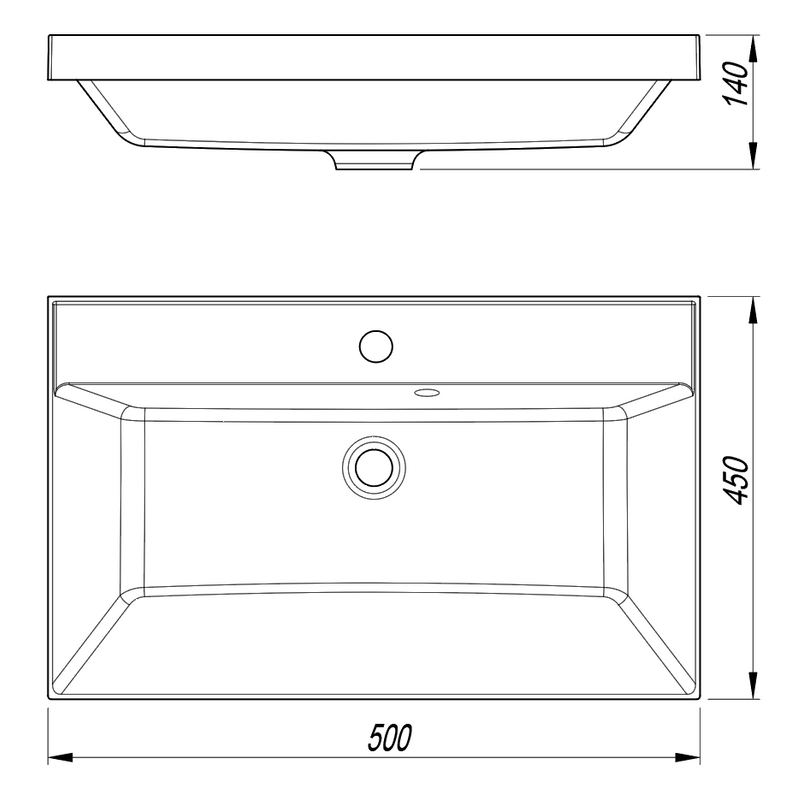 Тумба с раковиной Style Line Моно 50 напольная, белый софт, раковина Asti 50 жасмин