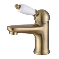 Смеситель для раковины Caprigo Adria Uno 02-522-vot с донным клапаном, бронза Смеситель для раковины Caprigo Adria Uno 02-522-vot с донным клапаном, бронза