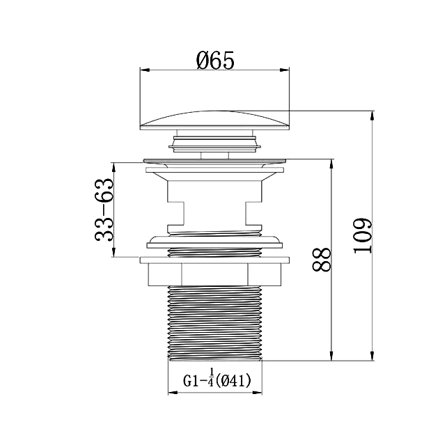 Смеситель для раковины Caprigo Adria Uno 02-522-vot с донным клапаном, бронза