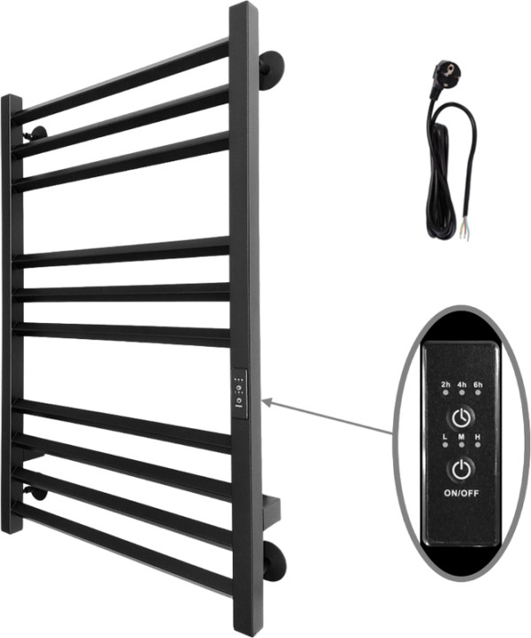 Полотенцесушитель электрический Altasan АргоПроф 80х50 черный муар