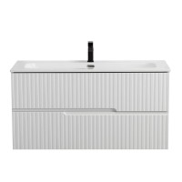 Тумба с раковиной Cezares Duet 100 bianco lucido, раковина Cezares CZR-8073-100