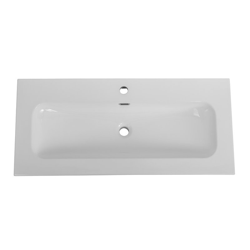 Тумба с раковиной Cezares Duet 100 bianco lucido, раковина Cezares CZR-8073-100