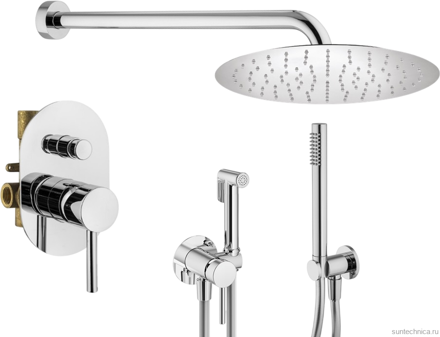 Комплект для ванной Plumberia Selection Ixo KITZXO15CR С ВНУТРЕННЕЙ ЧАСТЬЮ, хром