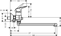 Универсальный смеситель Hansgrohe Logis 71402000