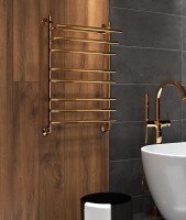 Полотенцесушитель водяной Indigo Just Shelf LJSHW80-50GDK3 золотой