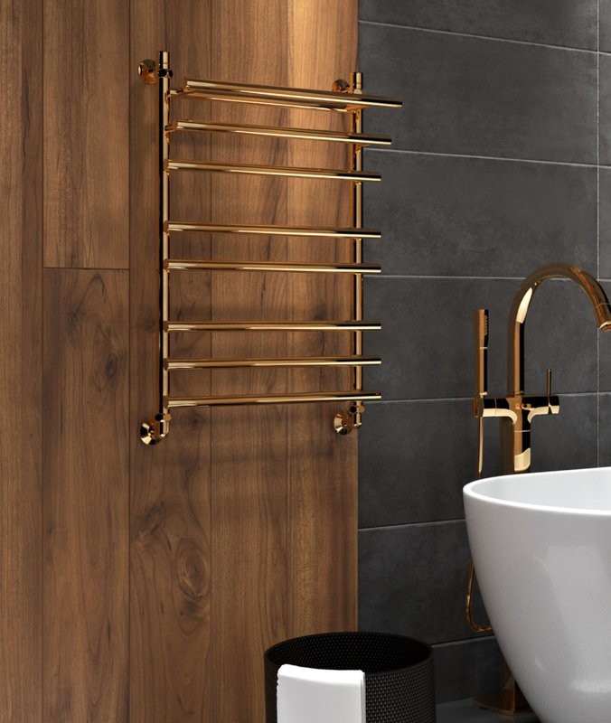 Полотенцесушитель водяной Indigo Just Shelf LJSHW80-50GDK3 золотой
