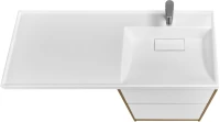 Мебель для ванной комнаты AQUATON Лондри 60 R, дуб рустикальный, белый