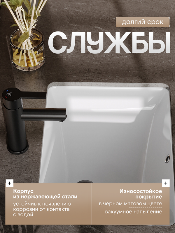 Смеситель для раковины Agger Easy A3102144 черный матовый