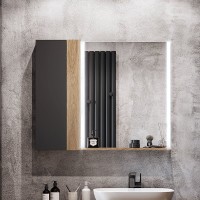 Шкаф AQUATON Терра 24х14 дуб кантри, антрацит, универсальный