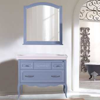 Мебель для ванной ASB-Woodline Модерн 105 рошфор, белая патина