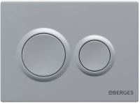 Кнопка смыва Berges Novum O2 хром матовый