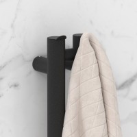 Полотенцесушитель электрический Сунержа Нюанс 4.0 15-0881-1253 120x10 см, подключение справа, скрытое подключение справа, темный титан муар, I-образный