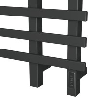Полотенцесушитель электрический Bauedge Wind R 60х100, матовый черный RAL9005
