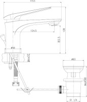 Смеситель для раковины Lemark Allegro LM5906CW