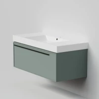 Тумба с раковиной La Fenice Elba 100 подвесная, grigio, раковина Cubo 100